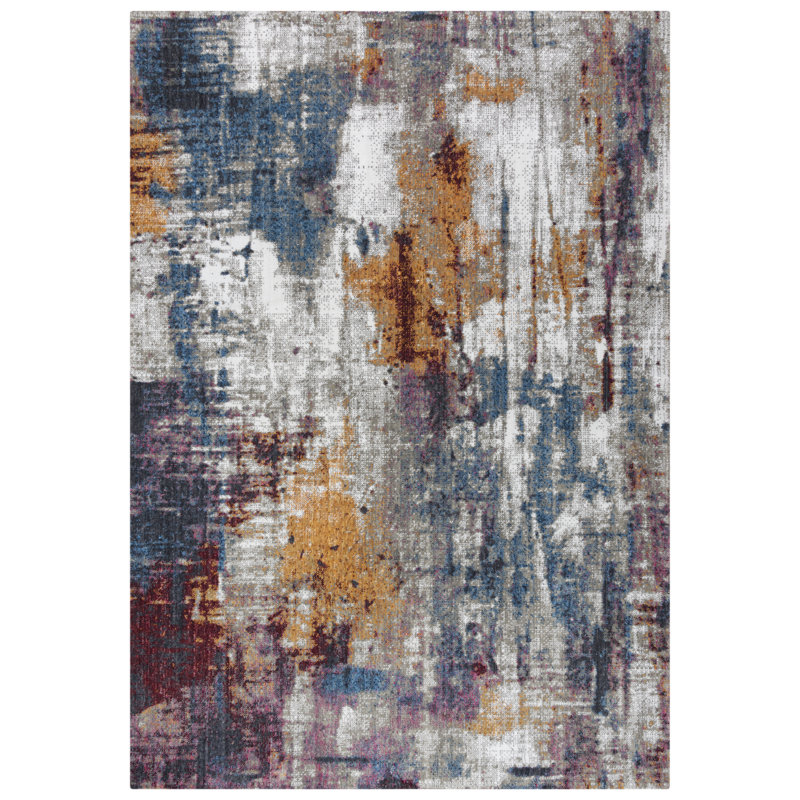 Tapis gris / crème Pavels, Rectangle 9 pi x 12 pi