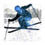 «Extreme Skier 03» par Lightboxjour - impression sur toile tendue-925474794