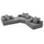 Canapé modulaire en L surdimensionné Boneless