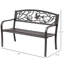 Banc de patio extérieur avec motif animal pour cour, pelouse, porche