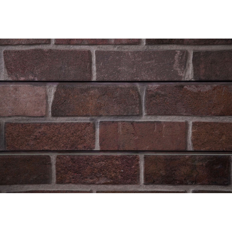 Mur de briques texturé brique (panneaux H 24 po x L 48 po), Pierre brune