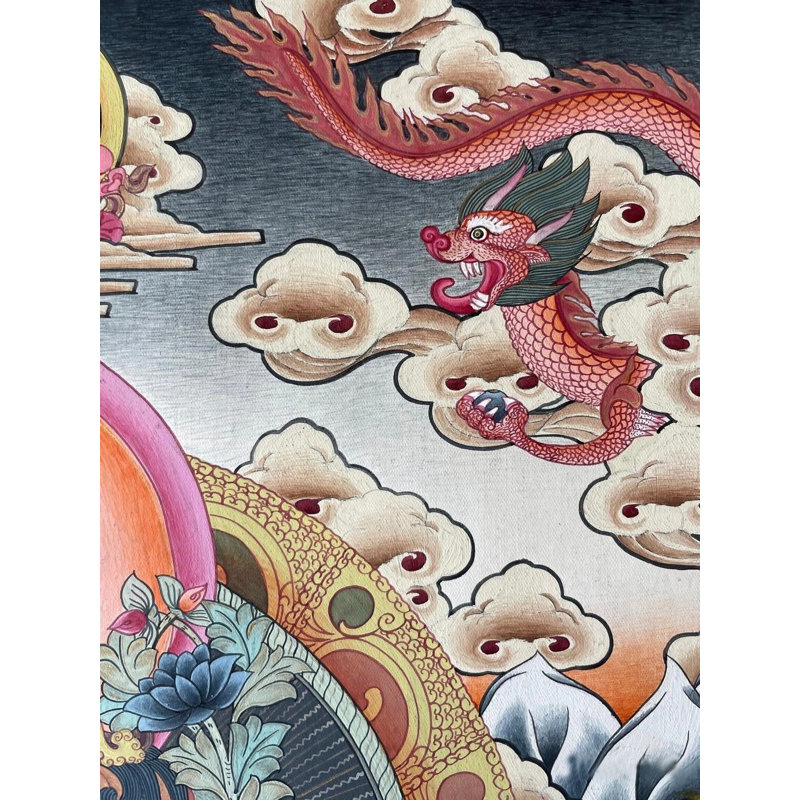 Vert Tara Thangka (Thangka sans brocart)