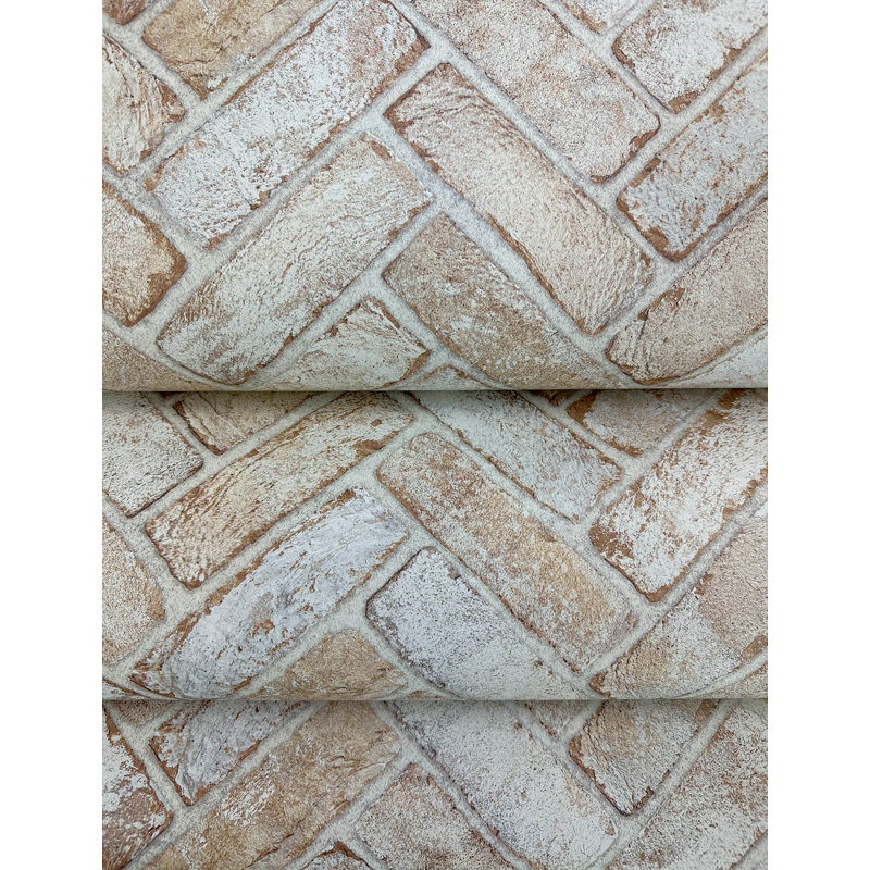 Papier peint Canelle Taupe, Rouge