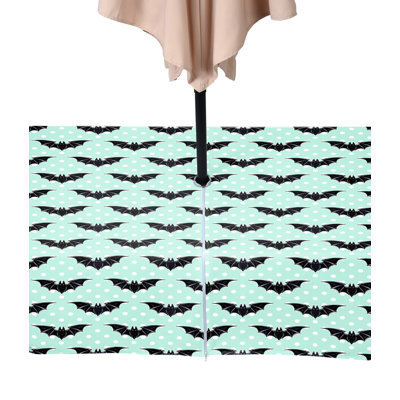 Simoneau Halloween Bats Dots Water Repellent Tablecloth