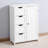 Bathroom Storage Cabinet, Floor Cabinet With Adjustable Shelf And Drawers