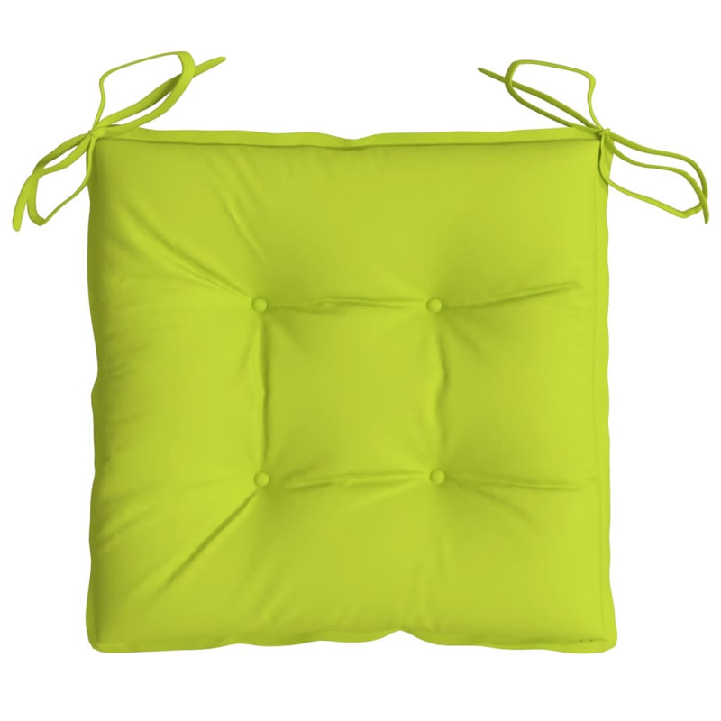 Coussin de siège d'extérieur, Vert vif, 19,7 po x 19,7 po