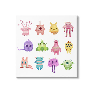 " Fun Varied Monster Creatures " by Ziwei Li Painting Print