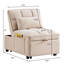 Taupe avec poches de rangement, dossier réglable, salon convertible Home Decor, structure-904061222-904061220