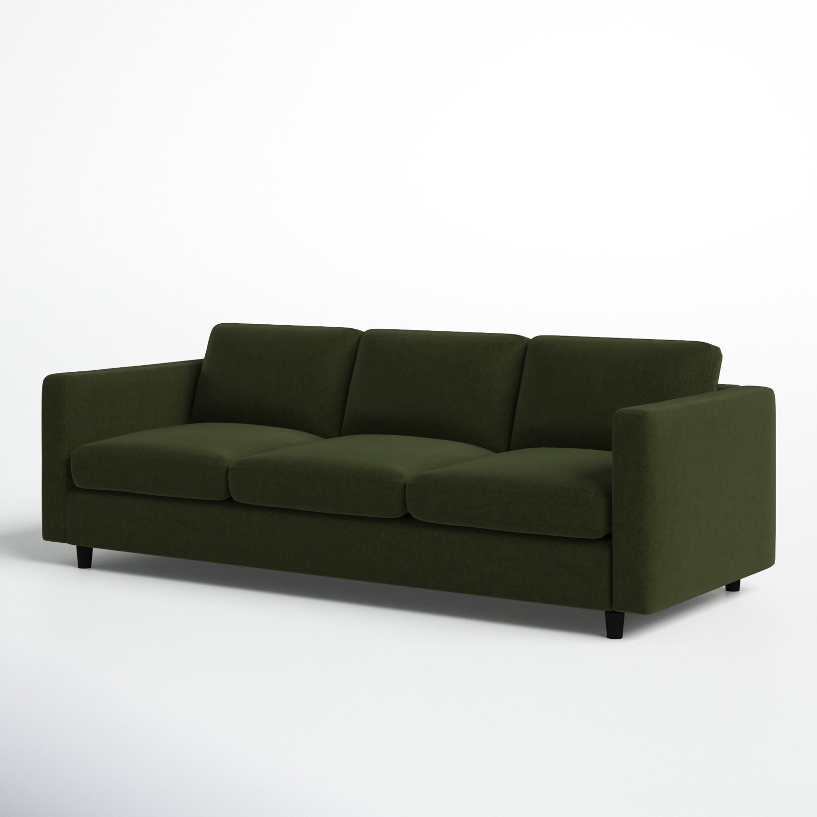 Fleetwood 99" Upholstered Sofa, Green Tweed Velvet