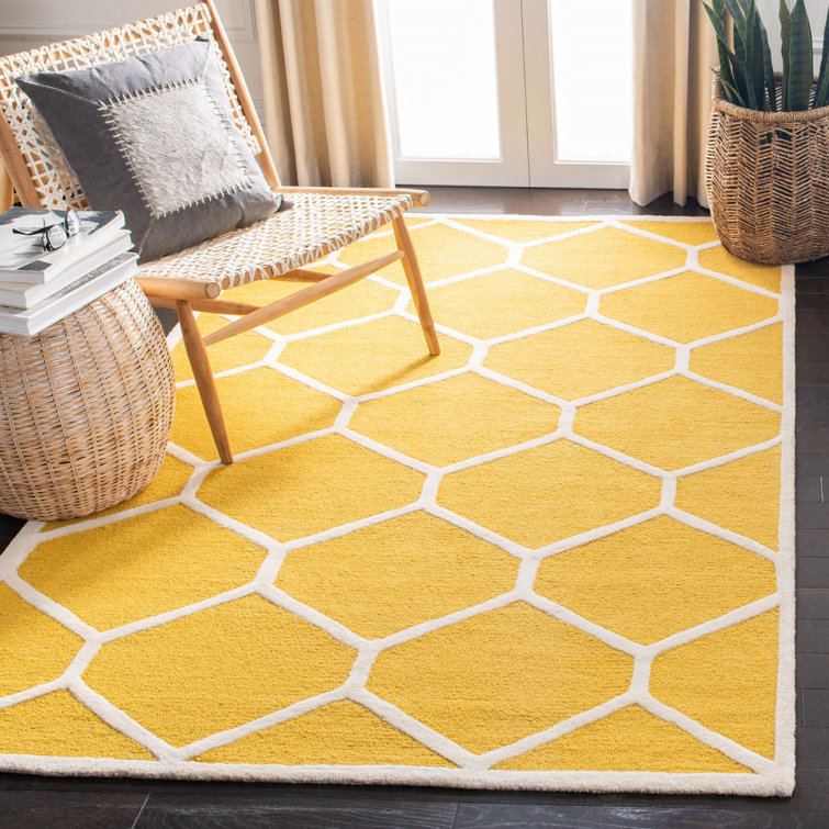 Deedgra Hand Tufted Wool Geometric Rug