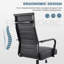 Fauteuil de bureau moderne et ergonomique, chaises de bureau pivotantes en cuir à dossier moyen -127158488
