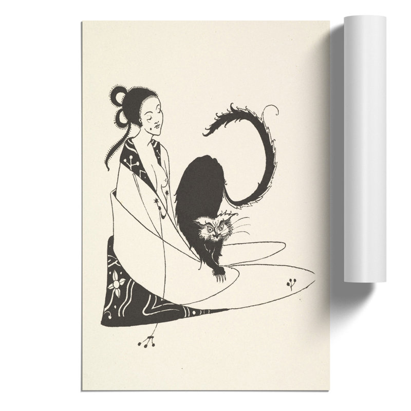 Grotesques by Aubrey Beardsley - Frameless Print, 30cm H x 21cm W x 0.1cm D