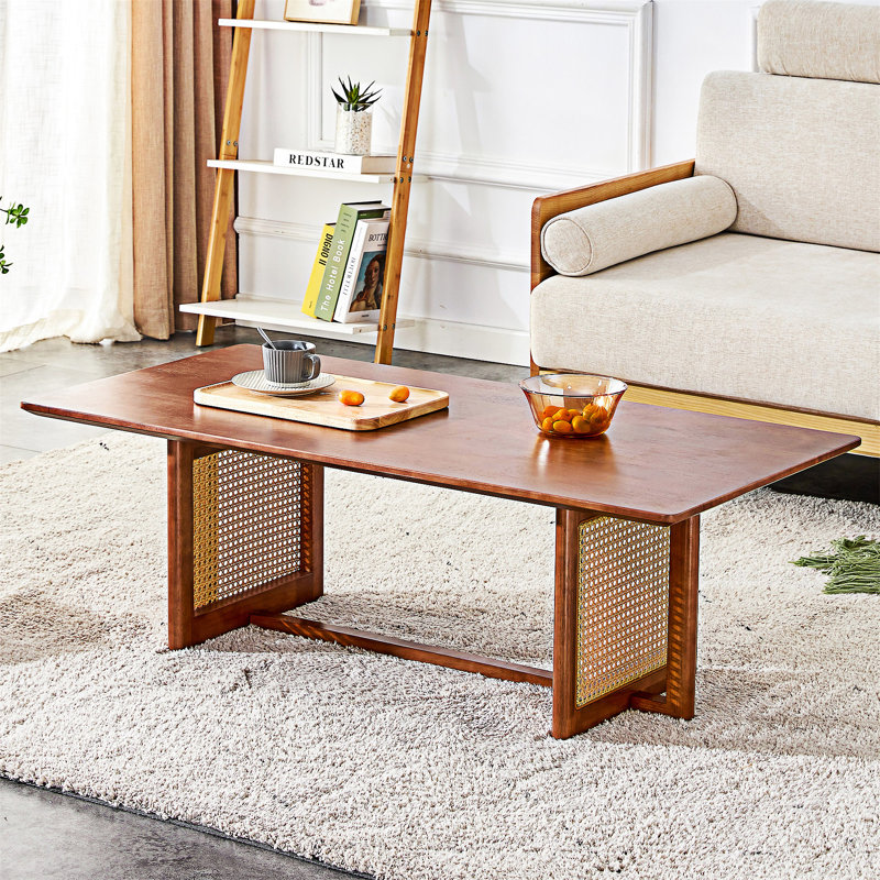Table basse en bois, Noyer, Noyer
