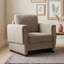 Fauteuil d'appoint rembourré à accoudoirs carrés-1509421636