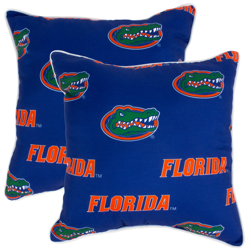 NCAA Square Pillow Cover & Insert, Florida