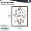 Cadre flottant simple avec animaux d'Afrique, design par Cecilia Battaini-1085075681-1085075680