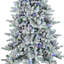Arbre à neige 9 pi mince à double DEL 
