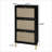 Cabinets | 3-Door Freestanding Engineered Rattan Modern Shoe Storage Cabinet, Anti-Scratch Feet | Particle Board | Entryway-1201326094