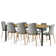 Folmar 8 - Person Dining Table Sets With 67'' Rectangular Table & 8 Upholstered Fabric Chairs