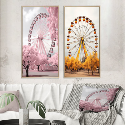 " Pink Ferris Wheel Magical Spin " 2 - Pieces