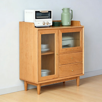 Solid wood minimalist storage accent chest