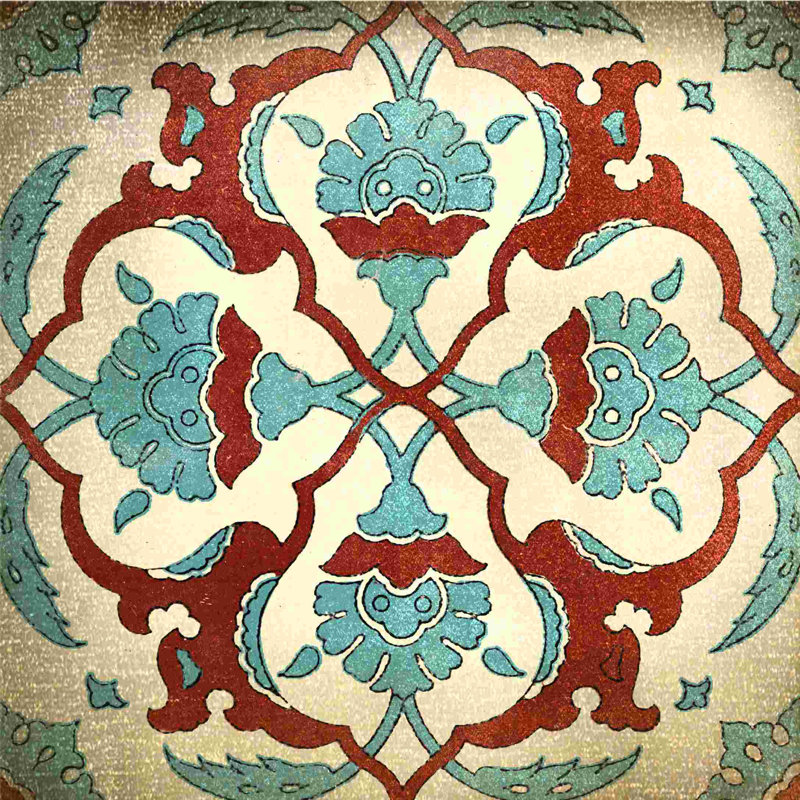 «Colorful Tiles 2», reproduction sur toile tendue, H 20 po x l 20 po