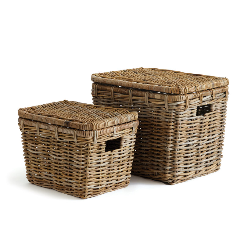 Ruthie Handmade Seagrass Decorative Basket Set
