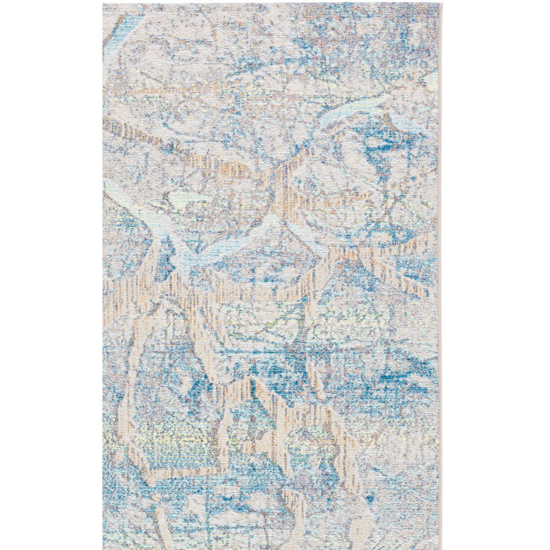 Tapis d'intérieur / extérieur à motif abstrait 500 Barbados, Tapis de couloir 2 pi 8 po x 8 pi