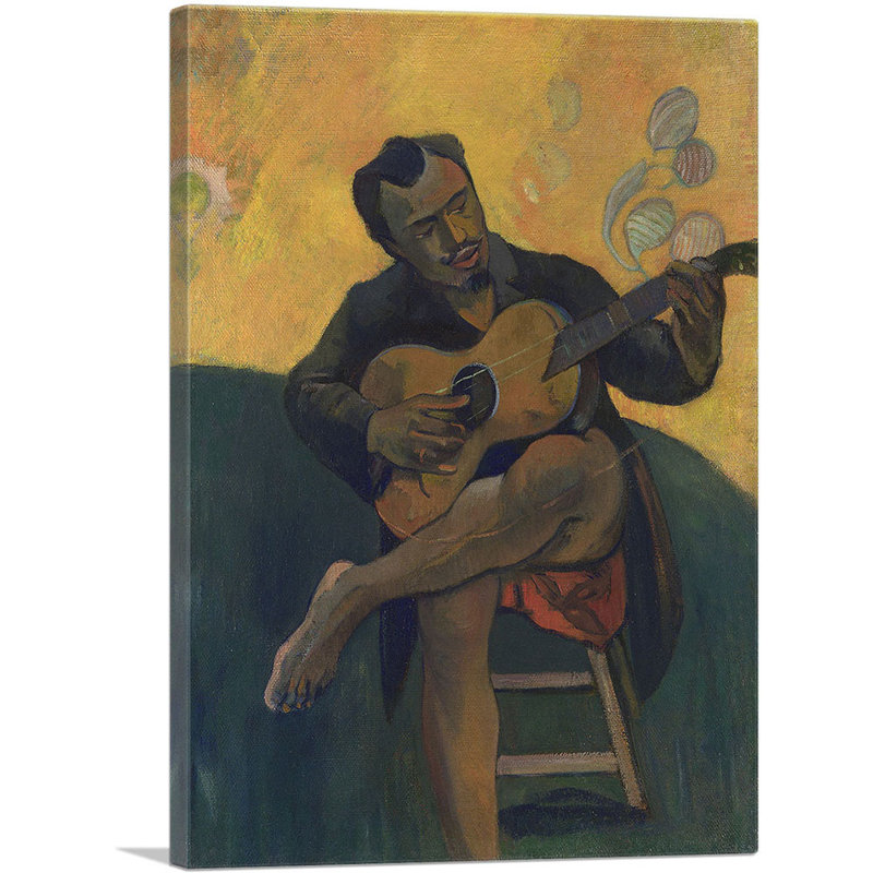 Le joueur de guitare - 1894 - impression, H 40 po x l 26 po x P 0,75 po