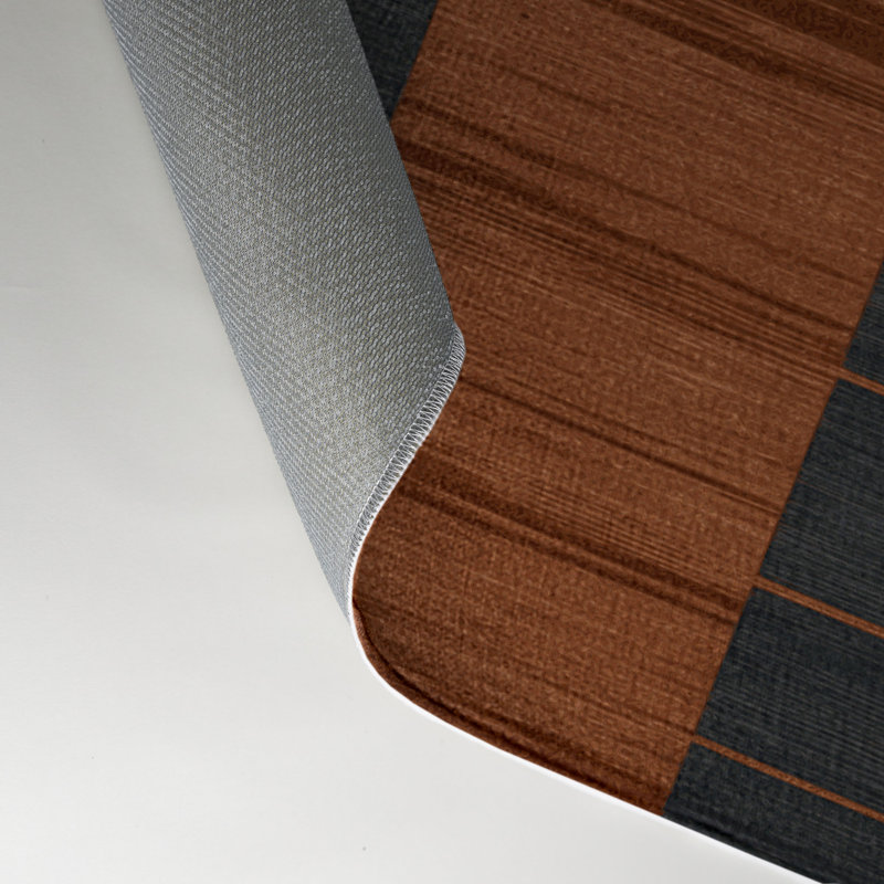 Tapis intérieur / extérieur gris HorizontalStripes, Rectangulaire 3 pi x 5 pi