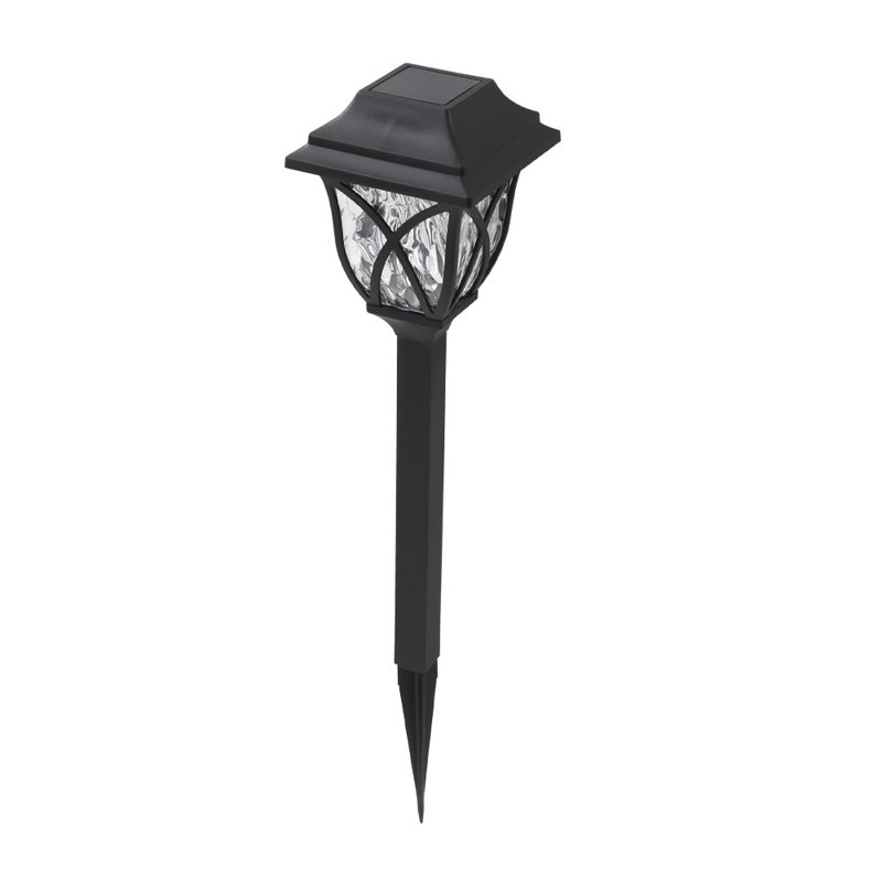Anupras Matte Black Solar Powered Integrated LED Resin Pathway Light Kit