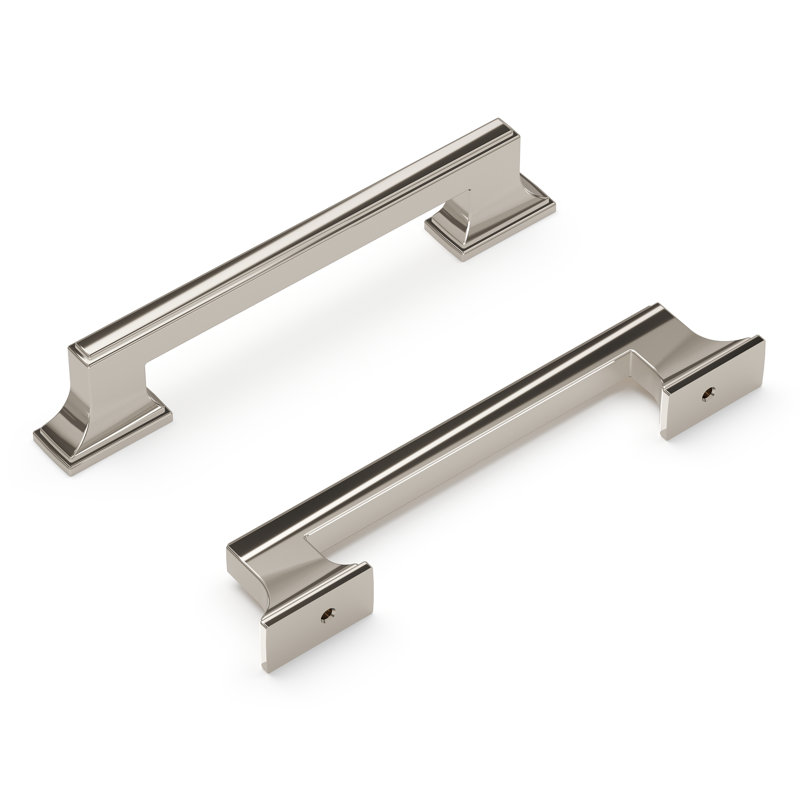 Brownstone Collection Handle Pull - Cabinet Pull - Transitional Hardware for Drawers & Cabinets, Polished Nickel, 5 1/16"