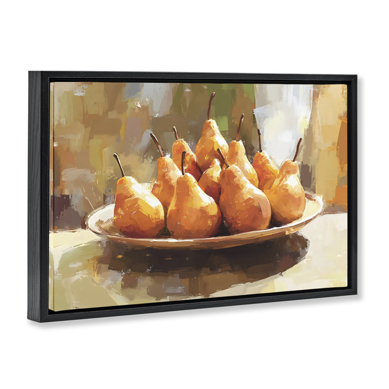 Cadre flottant pour table Pear Arrangement, par Creative Studio, Cadre flottant noir de jais, H 17 po x l 25 po
