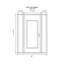Porte d'entrée avant prémontée à 2 panneaux latéraux en acier argenté anthracite / anthracite-119905894-119905895-119905890