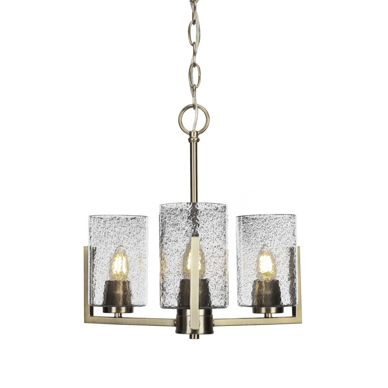 Lustre 3 lumières Atlas, Laiton New Age, Tourbillon onyx