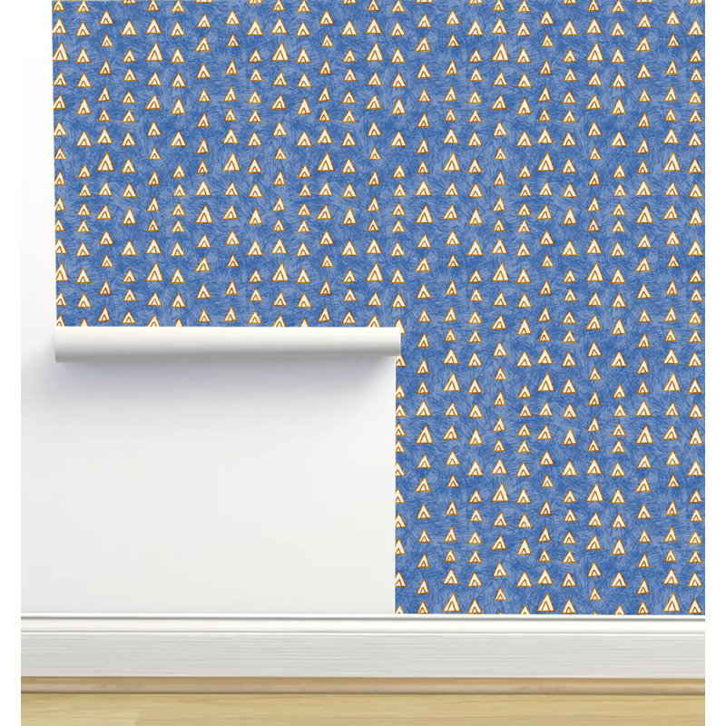 Rouleau de papier peint texturé L 12 pi x 2 pi Amy MacC Ready Designs, Bleu