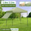 FXSGER 180cm W x 180cm D Polycarbonate Cover Retractable Patio Awning-128944385