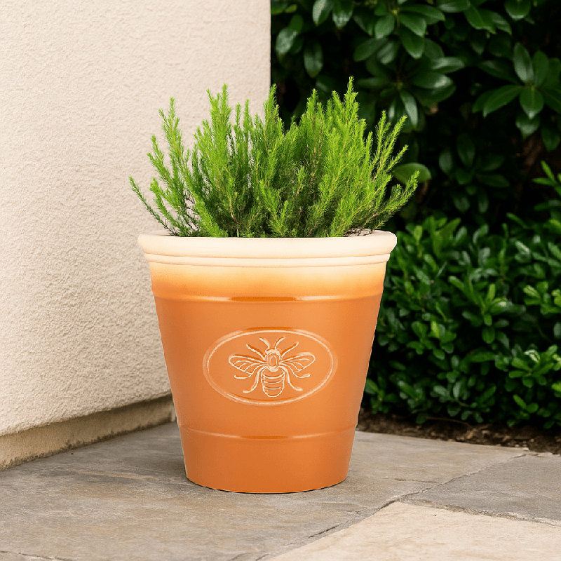 Pot Planter, Yellow, 40cm H x 40cm W x 40cm D