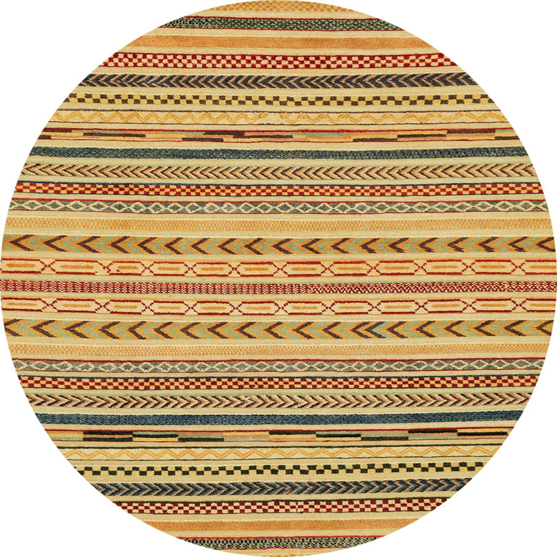 Abstract Indoor Rug, Round 3'