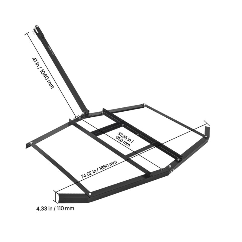 VEVOR Gardening Tools, 11cm H x 188cm W x 199cm D