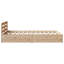 Bed Frame Without Mattress 140X190 Cm Solid Wood Pine-762677209-762677204