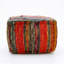 Repose-pieds pouf carré fait à la main 20 po x 20 po x 14 po Boho