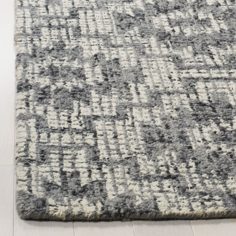 Tolland Hand Tufted Wool Geometric Rug, Rectangle 5' x 8'