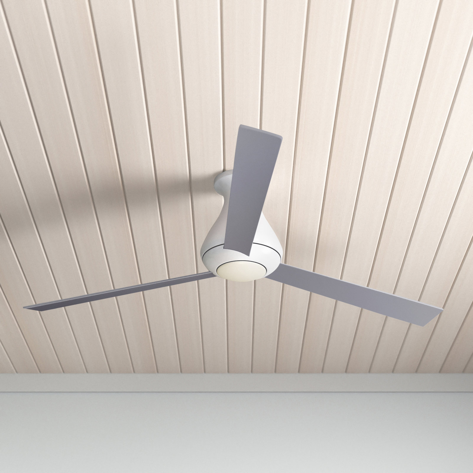 Altus 52" Ceiling Fan, Aluminum, Fan Speed Control, Gloss White