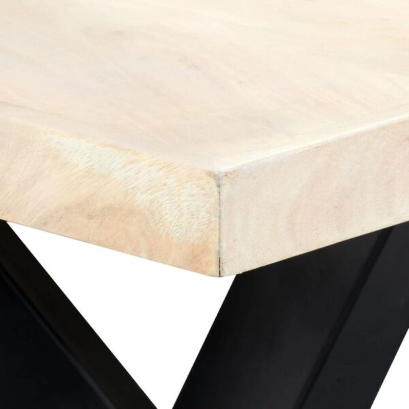 Table de salle à manger, H 29,5 po x L 74,8 po x l 35,43 po, Blanc