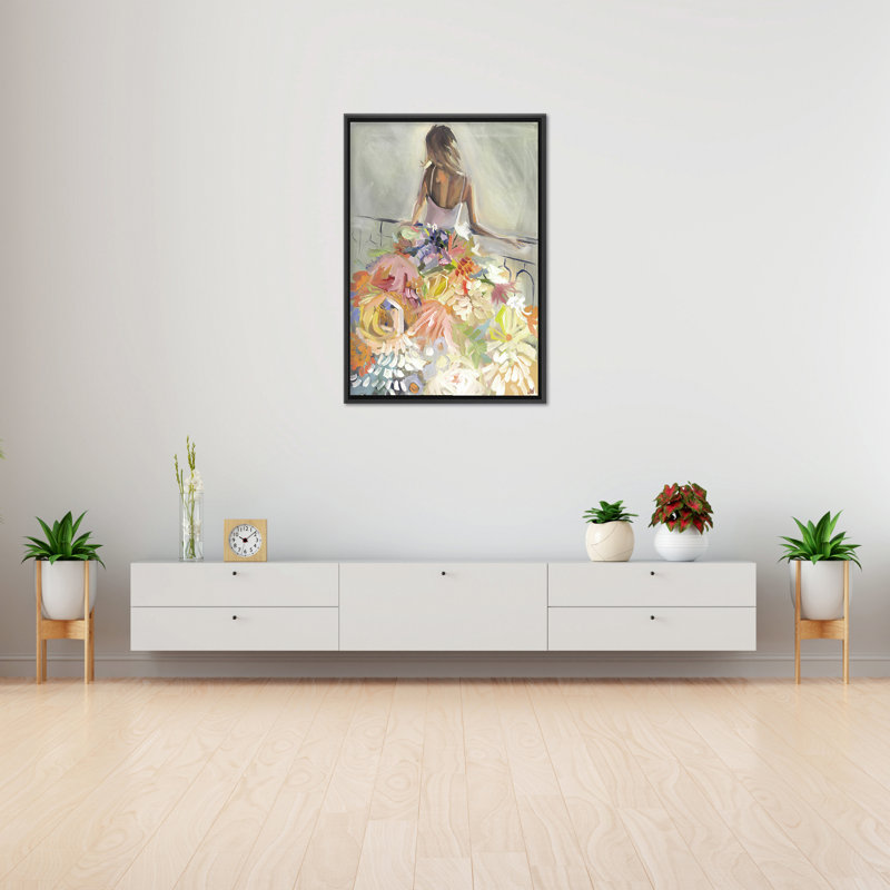 Nature Inspired Blossom Reverie: The Enigmatic Backdrop, 40" H x 30" W