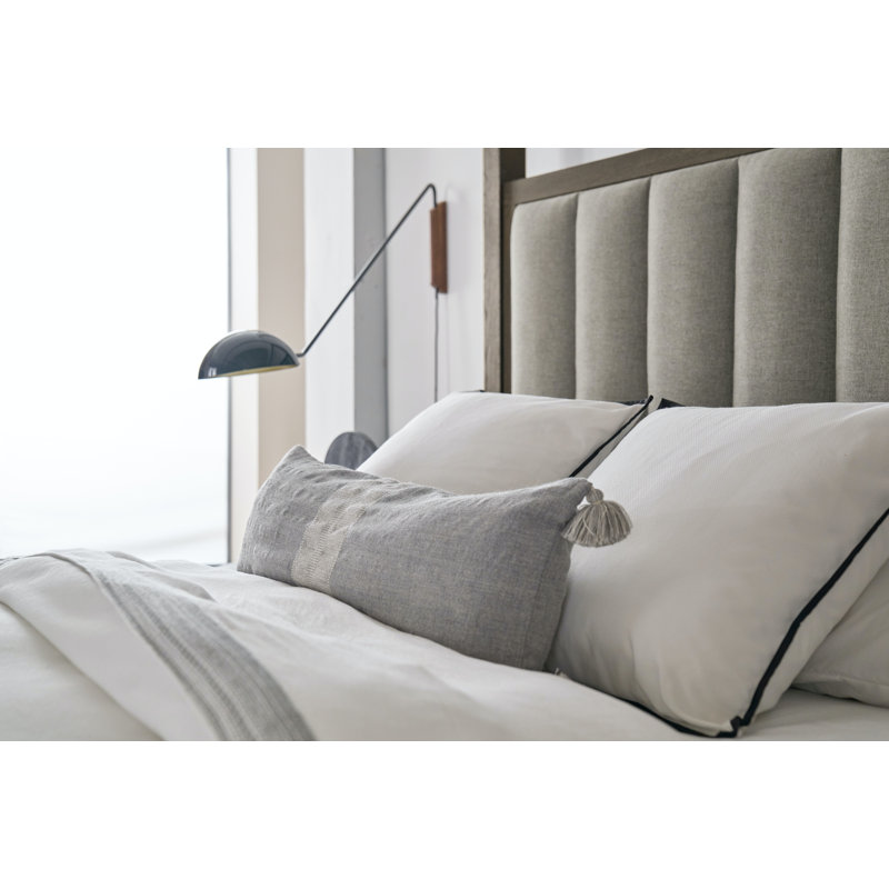 Miramar Tufted Upholstered Low Profile Canopy Bed, Queen