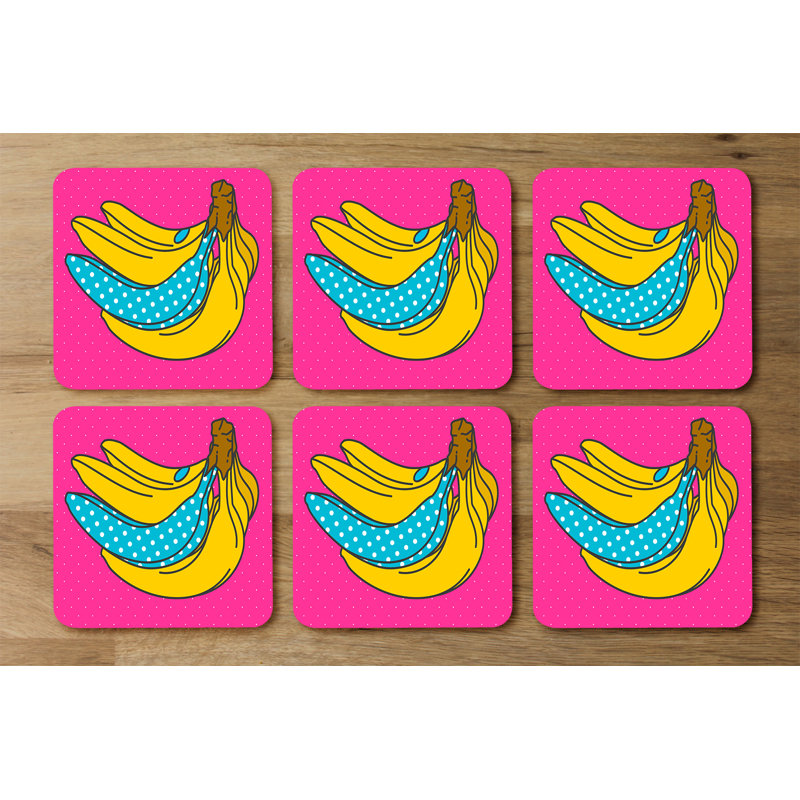 Doughman Square 6 Piece Coaster Set