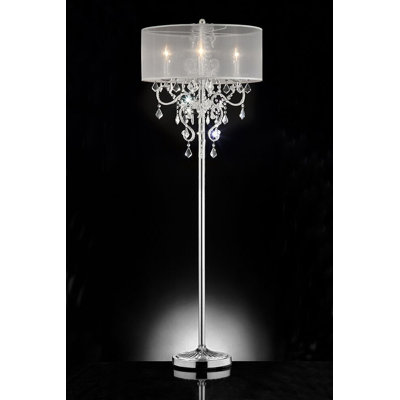 Danesha 63'' Silver Candelabra Floor Lamp