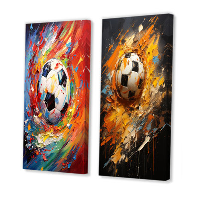 «Abstract Soccer Energy», 2 pièces